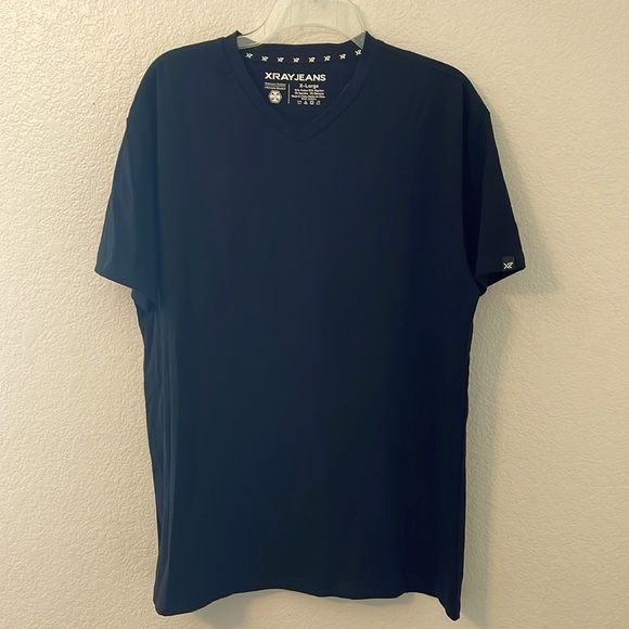 Xray Jeans XL black vneck t-shirt - Picture 1 of 3
